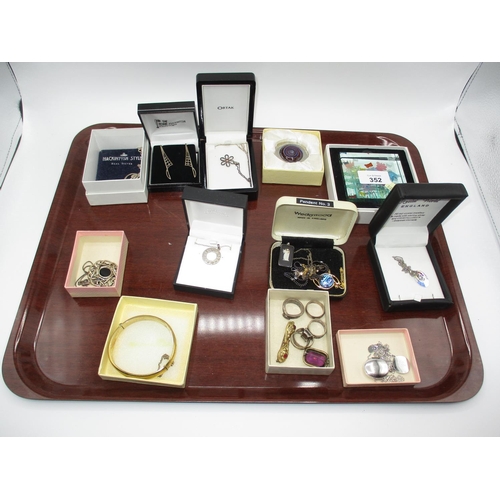 352 - Collection of Silver Rennie Mackintosh and Other Jewellery etc