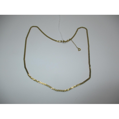 368 - 9ct Gold Necklace, 8.49g, 18in