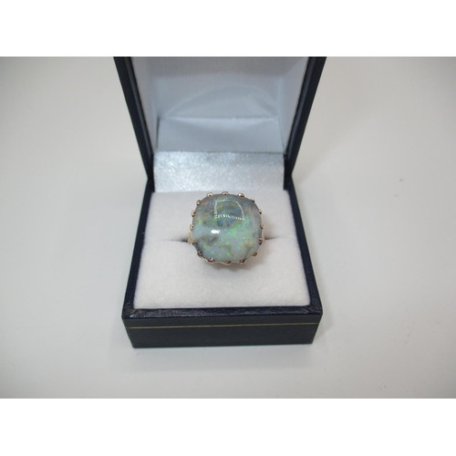 439 - Vintage 9ct Gold Large Opal Ring