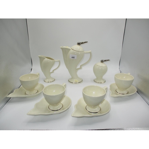 456 - Moorland Art Deco Style 11 Piece Coffee Service