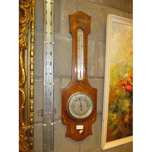 521A - Inlaid Mahogany Cased Barometer