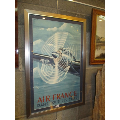 541 - Air France Poster Print after Atelier Percival, 92x56cm