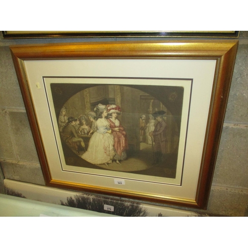 543 - T. Hamilton Crawford Signed Print of Elegant Ladies