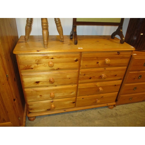 556 - Pine Chest of 8 Drawers, 109cm