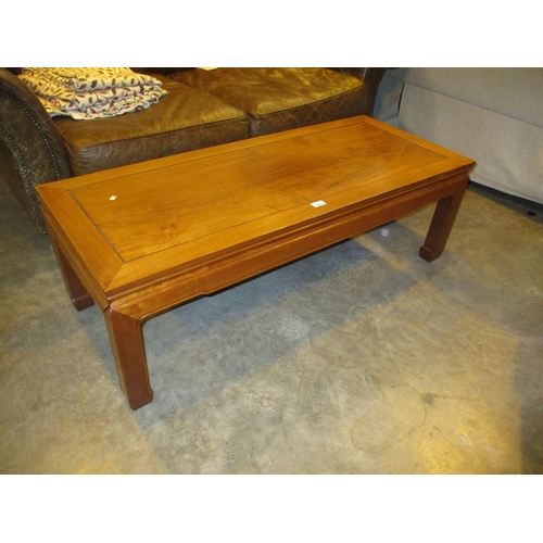 609 - Chinese Hardwood Coffee Table, 122x51cm