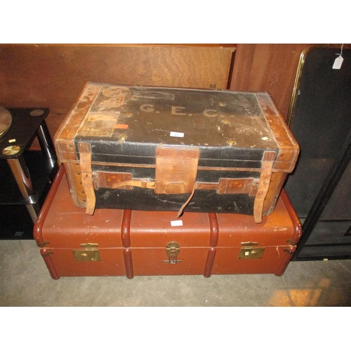 635 - Two Vintage Trunks