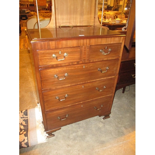 647 - Early 20th Century Mahogany Chest of 5 Drawers, 76cm