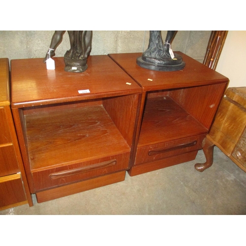 674 - Pair of G Plan Teak Bedside Cabinets, 45cm each