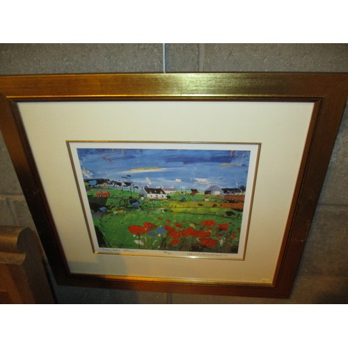 511 - Hamish MacDonald, Two Signed Prints, Poppy Field Skye 200/650, Wild Flowers Skye 205/600