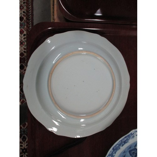 197 - Three Chinese Export Blue and White Porcelain Plates