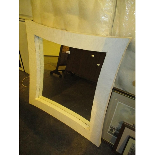 110 - DISOSED - Framed Wall Mirror, 108x108cm