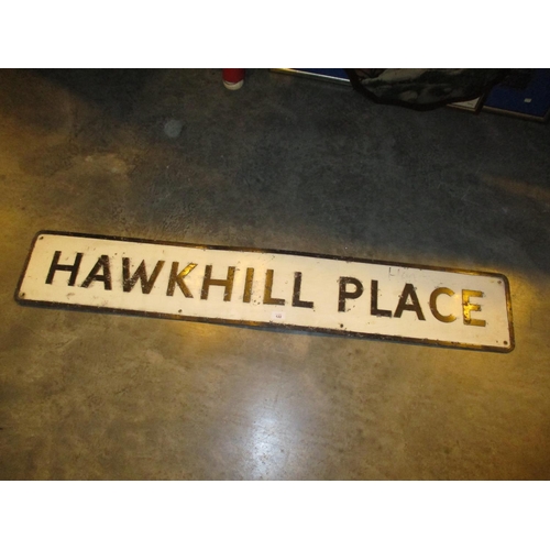 122 - Hawkhill Place Street Sign