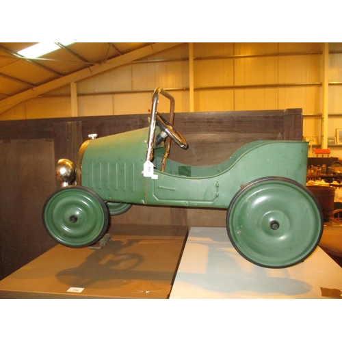 124 - Tin Plate Model Fairground Ride Car, 77cm long