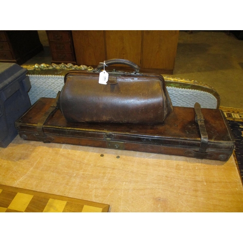 141 - Leather Gun Case and Doctors Bag