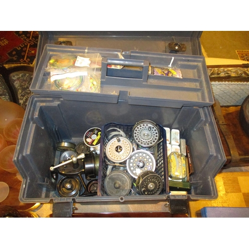 145 - Box of Fishing Reels etc