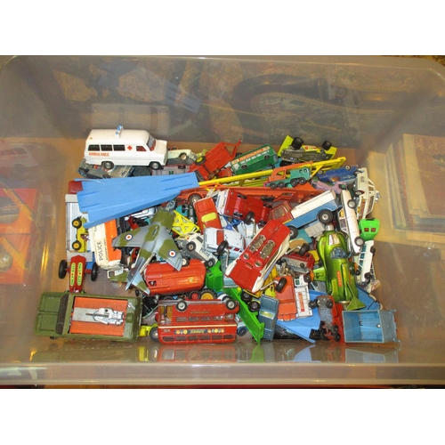 160 - Box with Dinky and Other Play Worn Vehicles