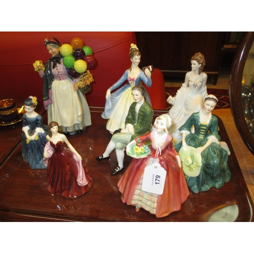 179 - Eight Royal Doulton Figures