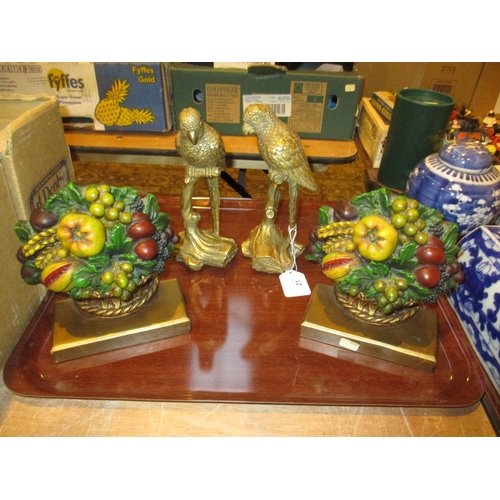 21 - Pair of Bookends and a Pair of Bird Figures