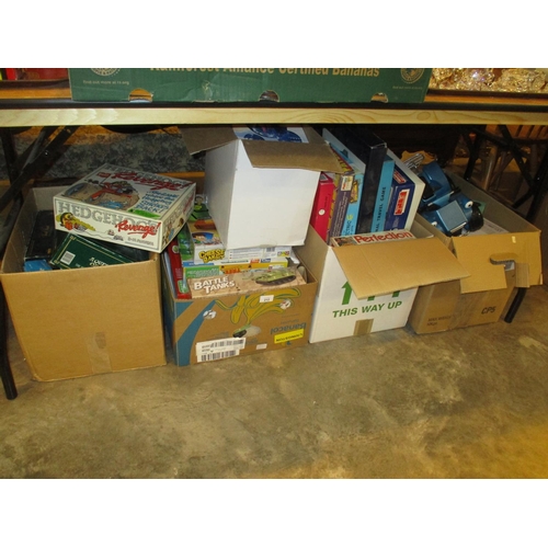 212 - Five Boxes of Games and Toys