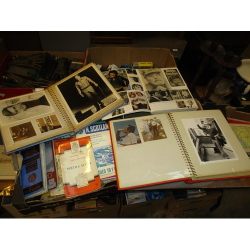 239 - Two Boxes with Maps, Albums of Photographs etc