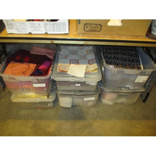 27 - Six Boxes of Material etc