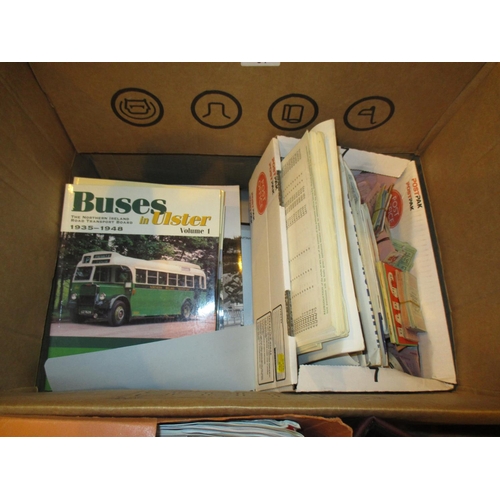 34 - Box of Books, Tickets and Other Bus Related Items