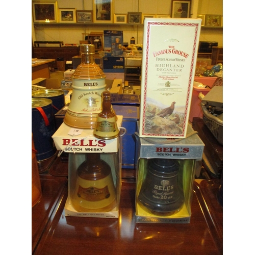 48 - Bells Royal Reserve 20 Year Old Whisky, 3 Other Bells Whiskies and a Famous Grouse Whisky