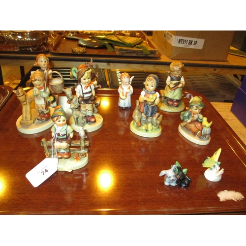 74 - Goebel Hummel Figures and Other Goebel Ornaments