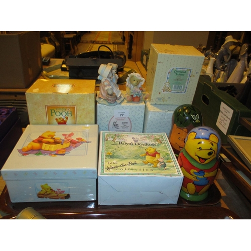 77 - Winnie The Pooh and Cherished Teddy Ornaments