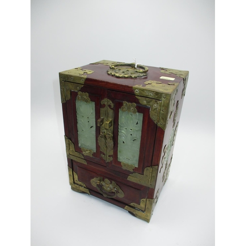 576 - Chinese Hardwood Jewel Box