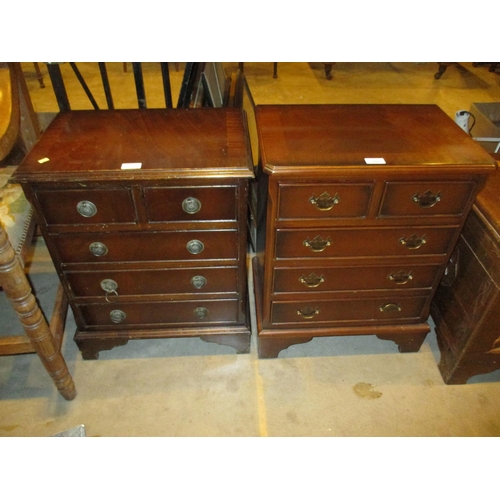 700 - Two Mahogany Bedside Chests of Drawers, each 49cm