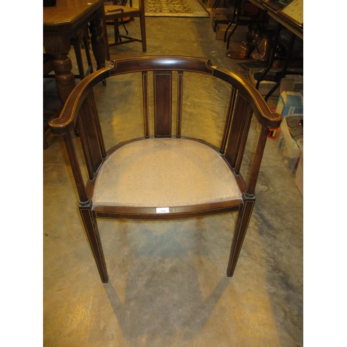 712 - 1920's Inlaid Occasional Arm Chair