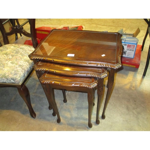 739 - Mahogany Nest of 3 Tables