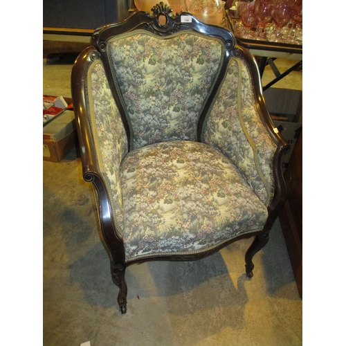 744 - Late Victorian Mahogany Drawing Room Chair