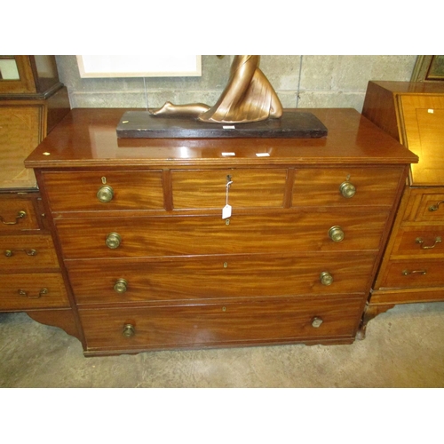 789 - 19th Century Mahogany Chest of 6 Drawers, 117cm