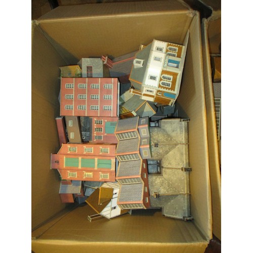 208 - Boxes of Model Railway Buildings, Track etc