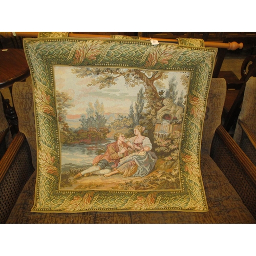 132 - Classical Scene Tapestry, 89x89cm