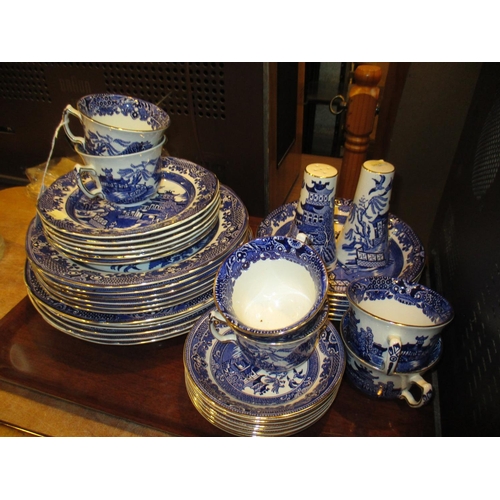 147 - Burleighware Willow Dinner Service, 38 pieces