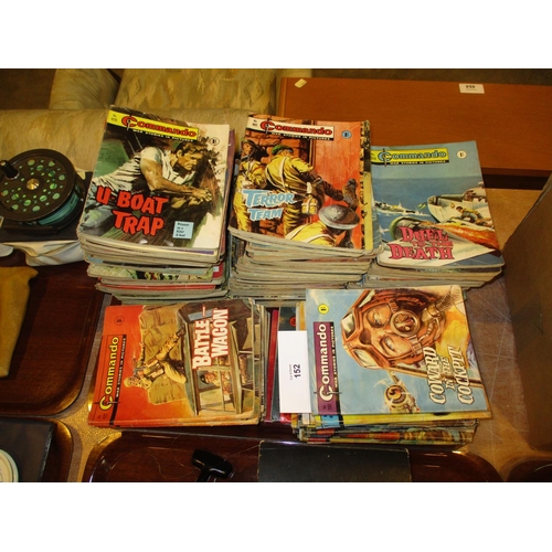 152 - Collection of Commando Comics etc, mostly pre-decimal