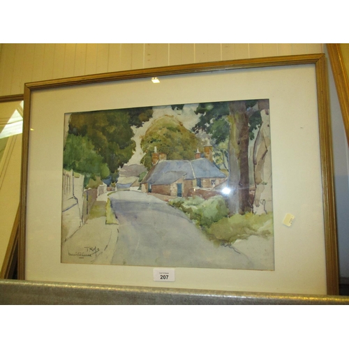 207 - Tom Ross, Watercolour, Auchterhouse, 29x39cm