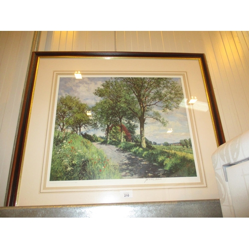 210 - James McIntosh Patrick, Signed Print of a Country Lane, 405/850