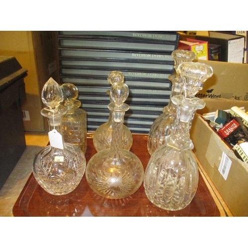 22 - Pair of Victorian Decanters and 4 Others