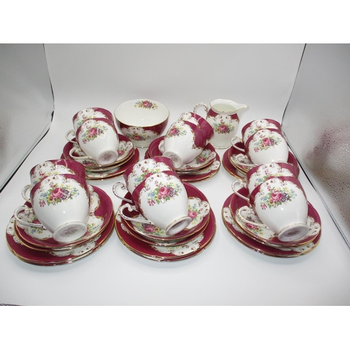 225 - Grafton China Burlington 38 Piece Tea Set