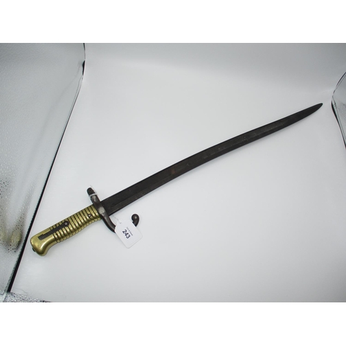 243 - French Bayonet Dated 1874