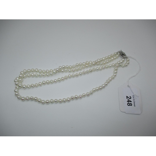 248 - Double Strand Pearl Necklace