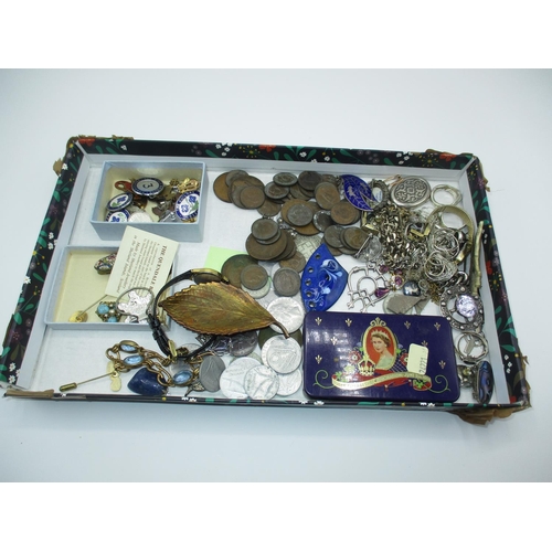 251 - Silver and Other Jewellery, Coins, Watches, Badges etc