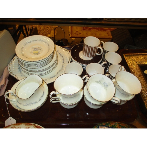 41 - Paragon Morning Rose 21 Piece Tea Set and Susie Cooper 12 Piece Coffee Set