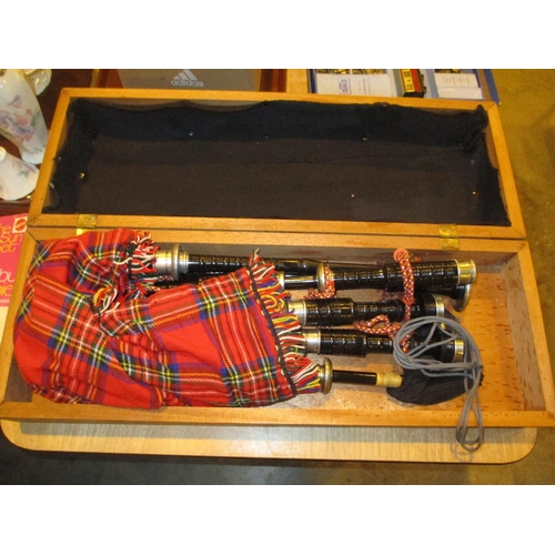 6 - Cased Set of Bagpipes