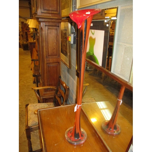 88 - Tall Glass Jack in The Pulpit Vase, 83cm