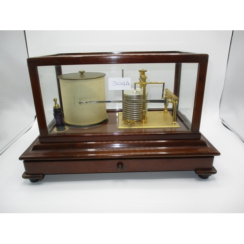 304A - Short & Mason C11646 Barograph in a Mahogany and Glass Case